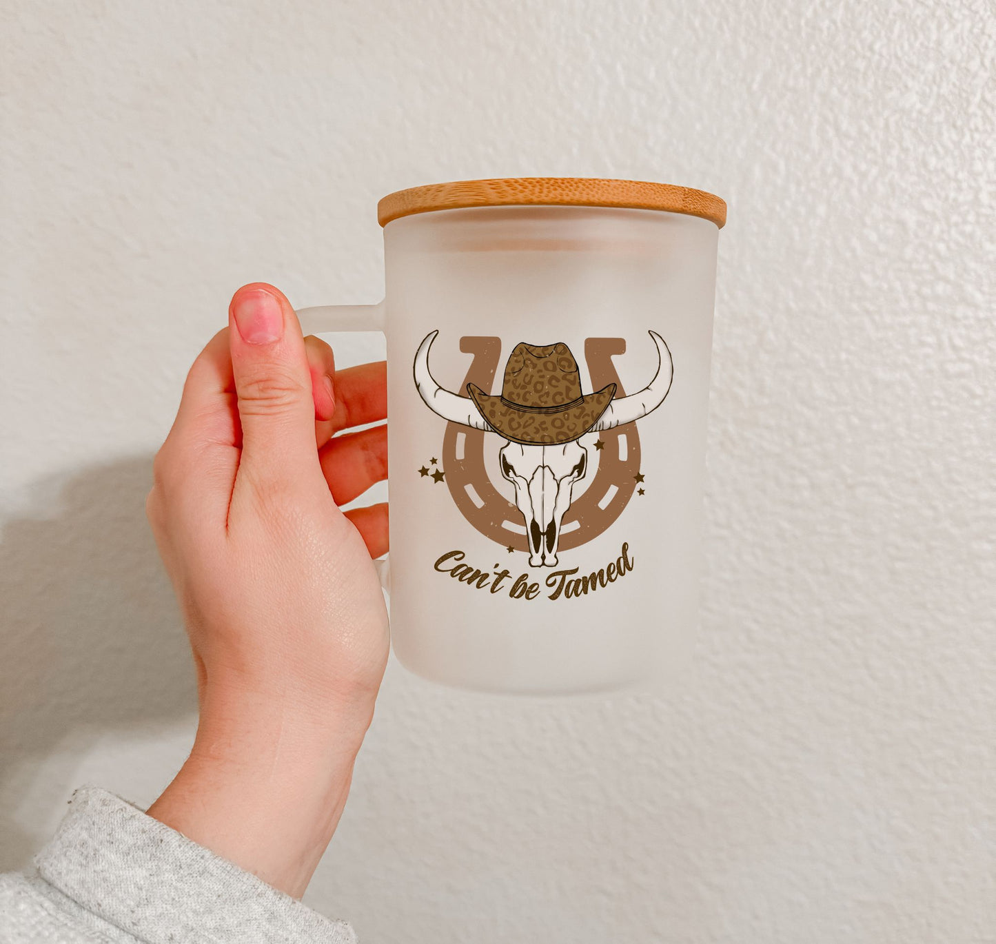 17 oz Frosted Glass Mug | Cowgirl Vibes (10 Options)