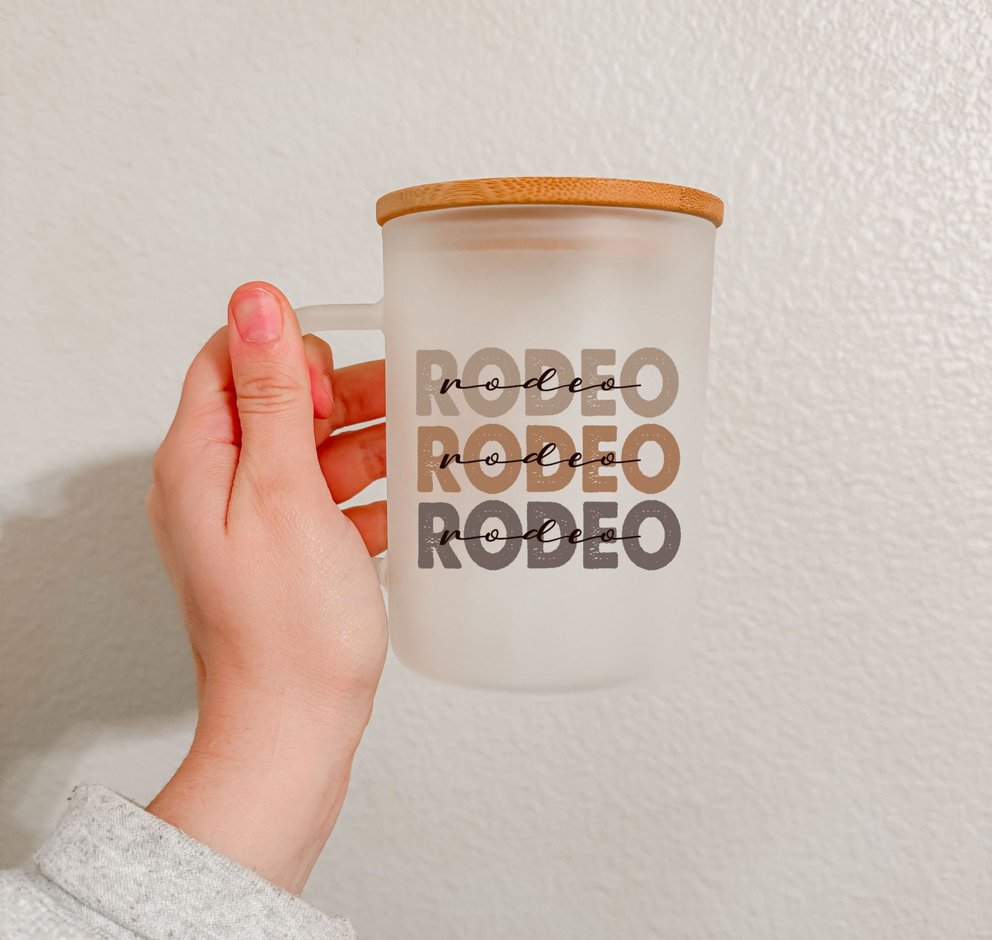 17 oz Frosted Glass Mug | Cowgirl Vibes (10 Options)
