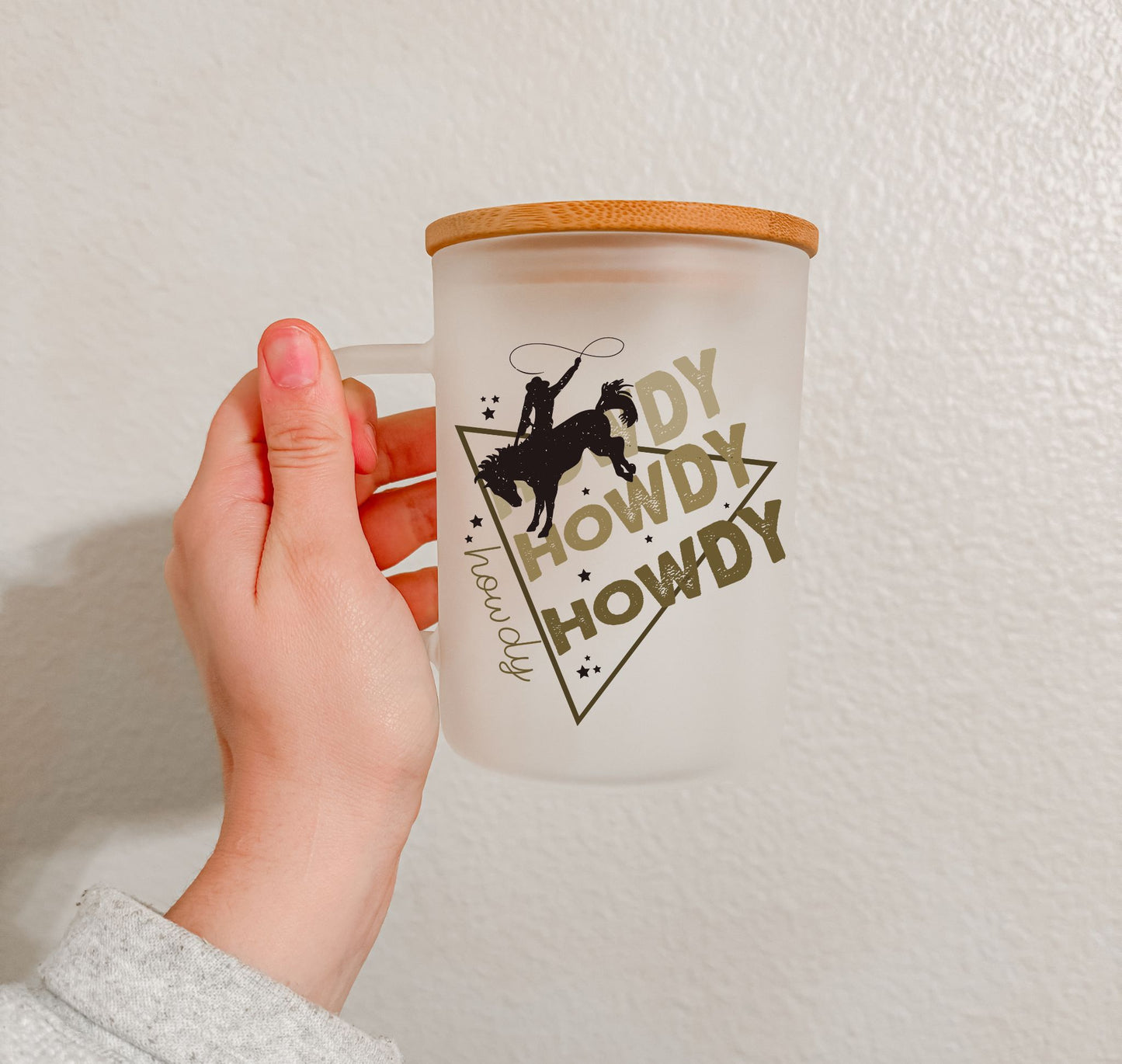 17 oz Frosted Glass Mug | Cowgirl Vibes (10 Options)