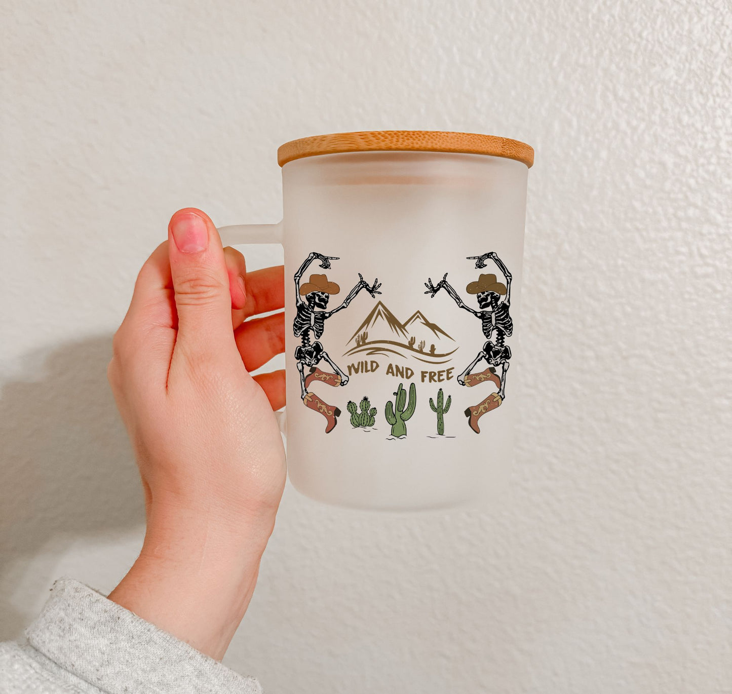 17 oz Frosted Glass Mug | Cowgirl Vibes (10 Options)