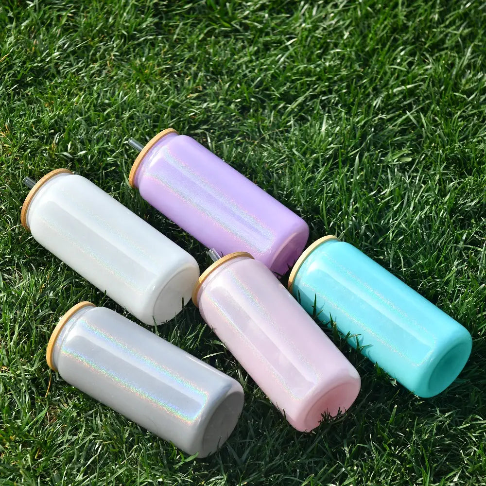 16oz Shimmer Glass | Pastel (pack of 25)