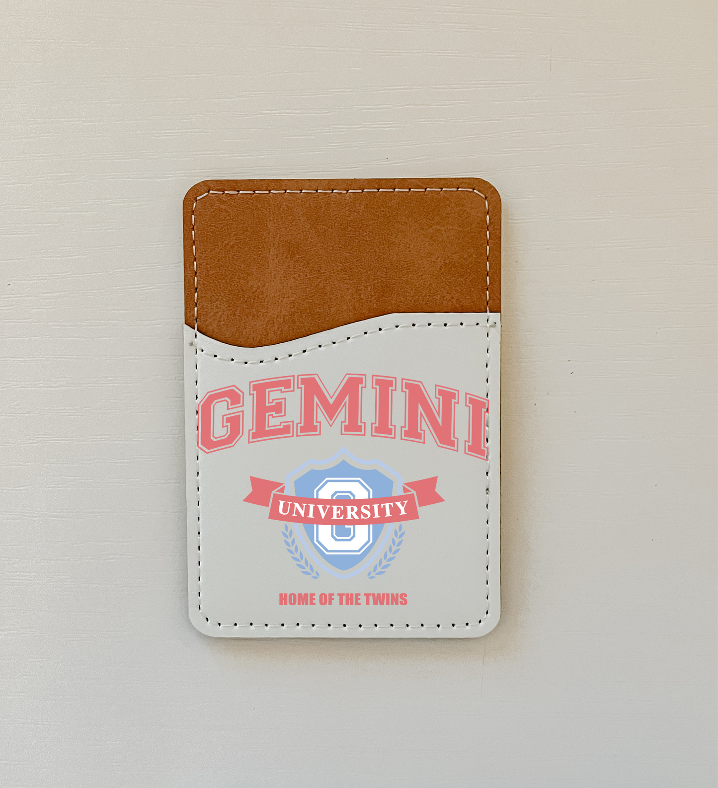 Zodiac University Leather Card Holder