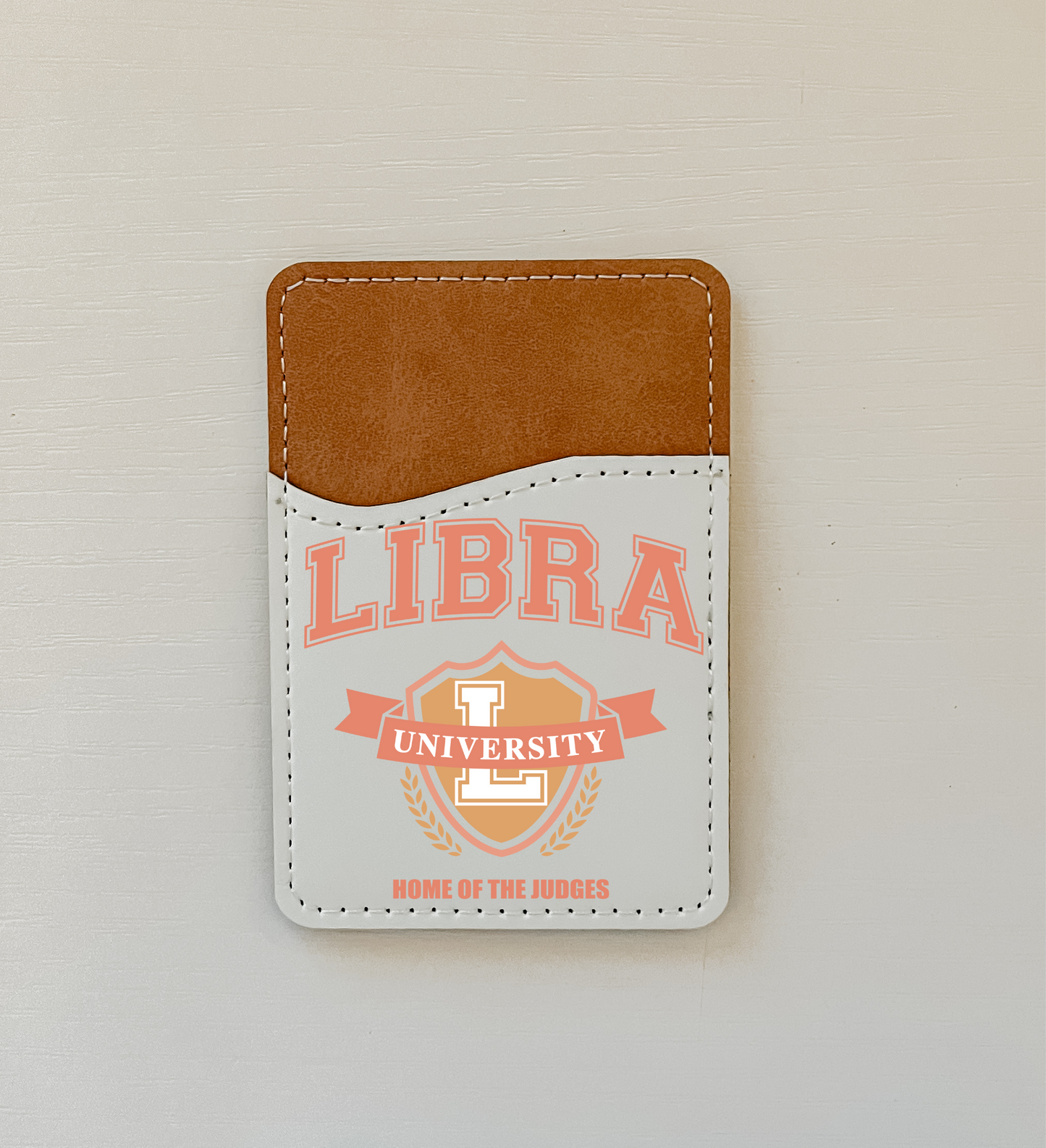 Zodiac University Leather Card Holder