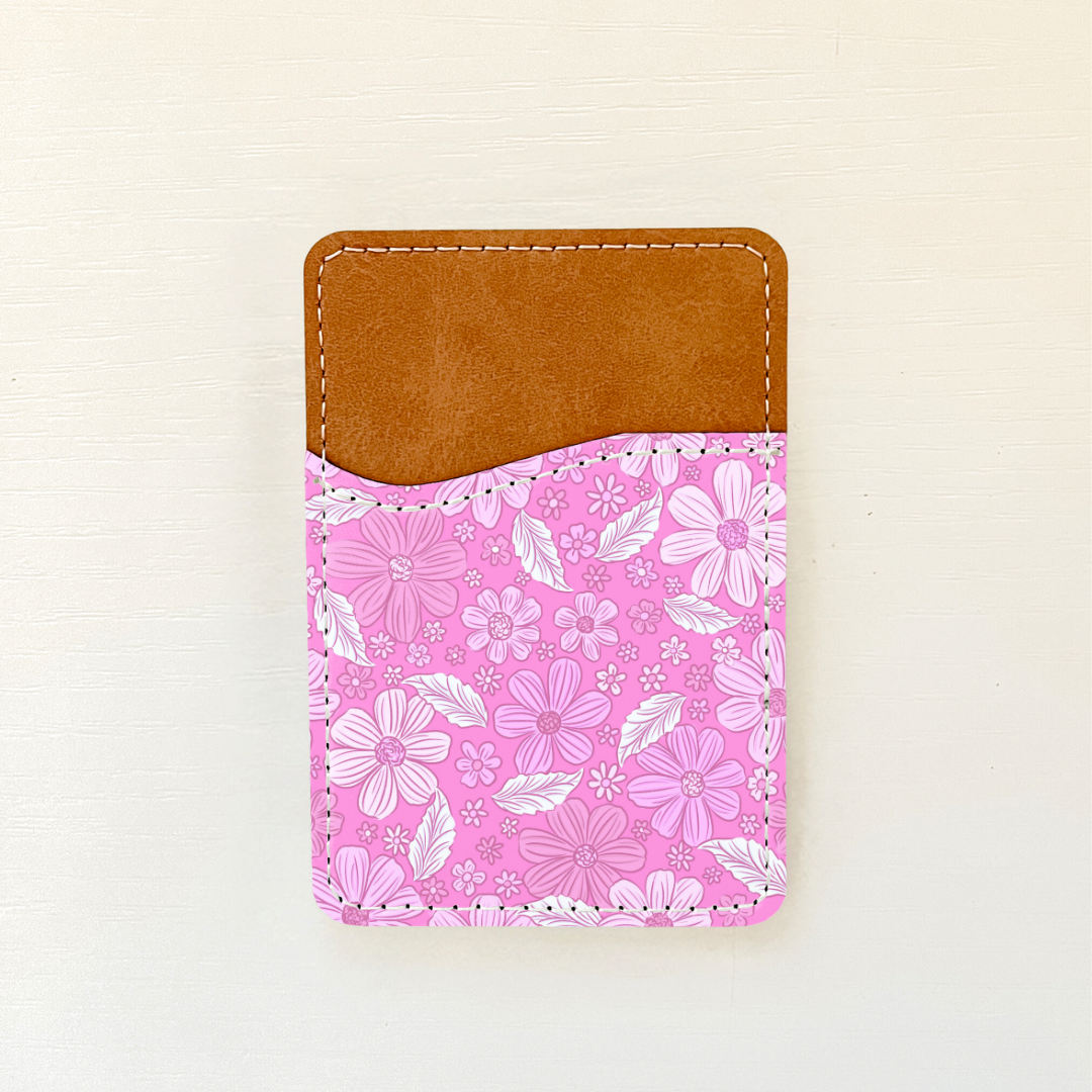 Spring Vibes Leather Card Holder (9 Options)