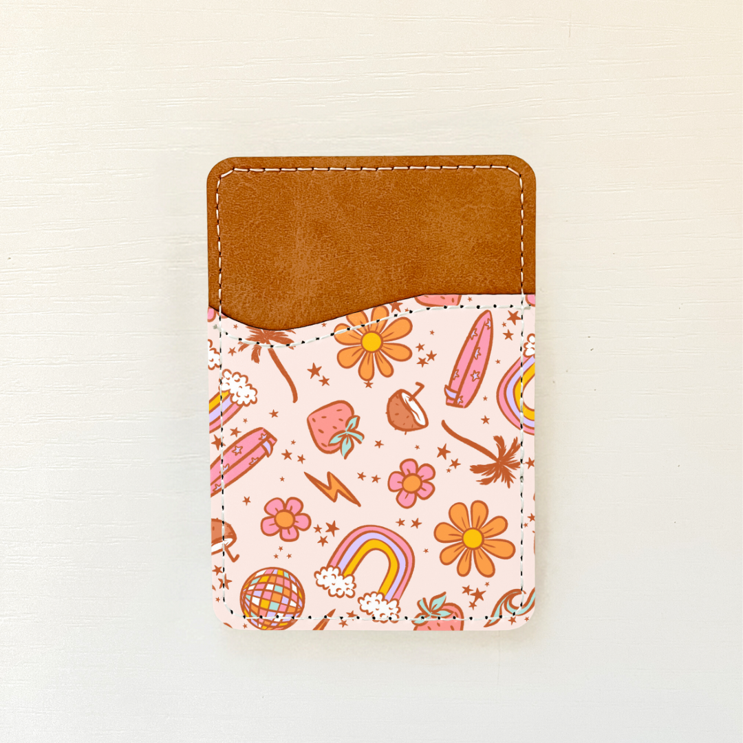 Spring Vibes Leather Card Holder (9 Options)