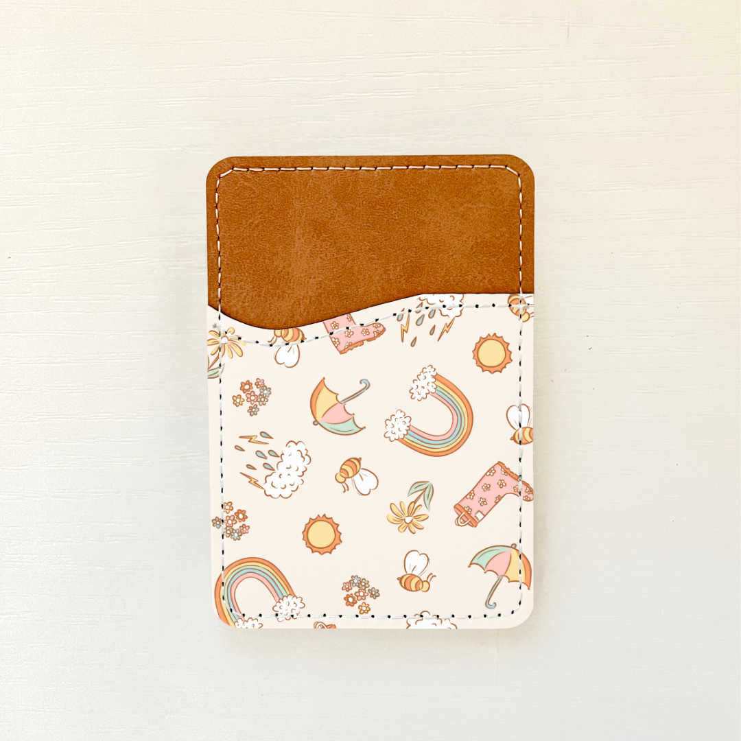 Spring Vibes Leather Card Holder (9 Options)