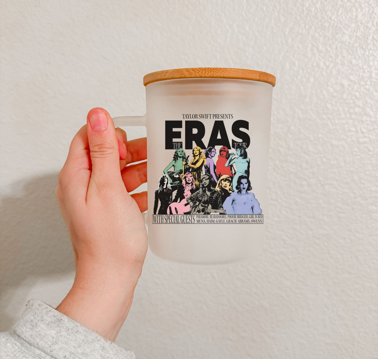 17 oz Frosted Glass Mug | TS Collection (27 Options)