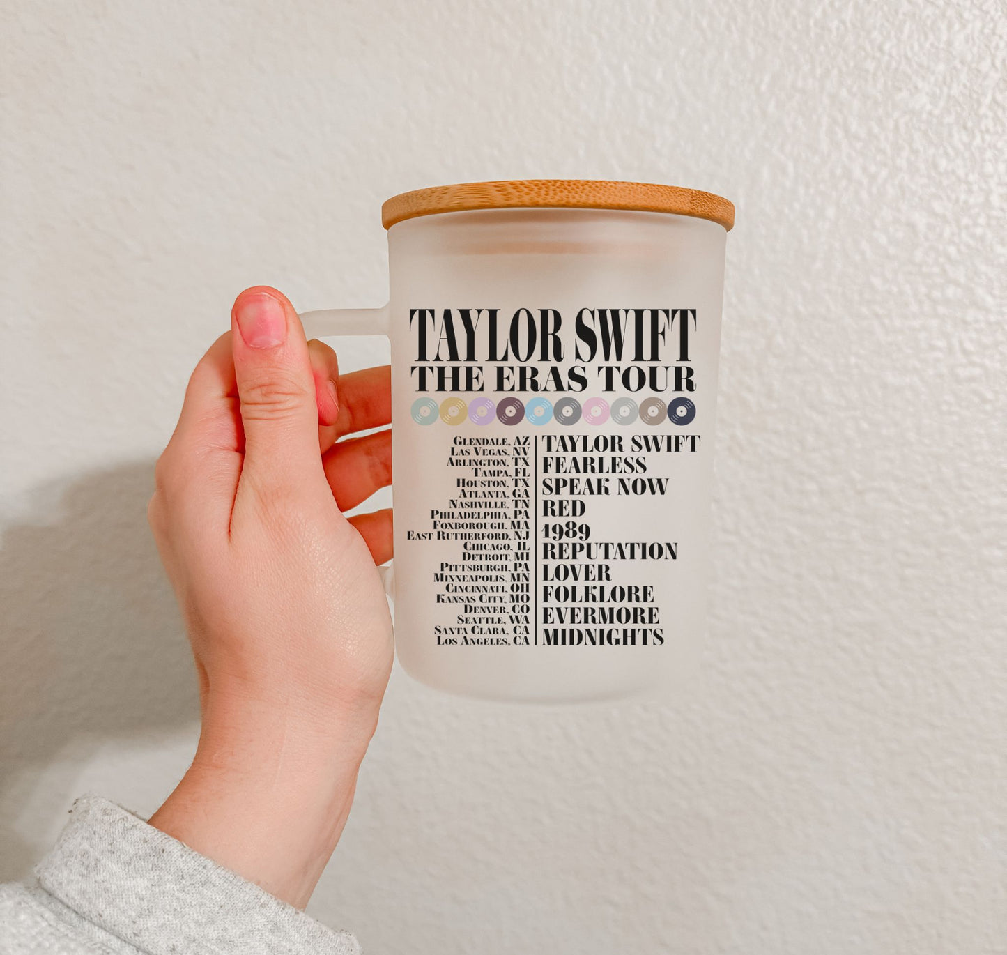 17 oz Frosted Glass Mug | TS Collection (27 Options)