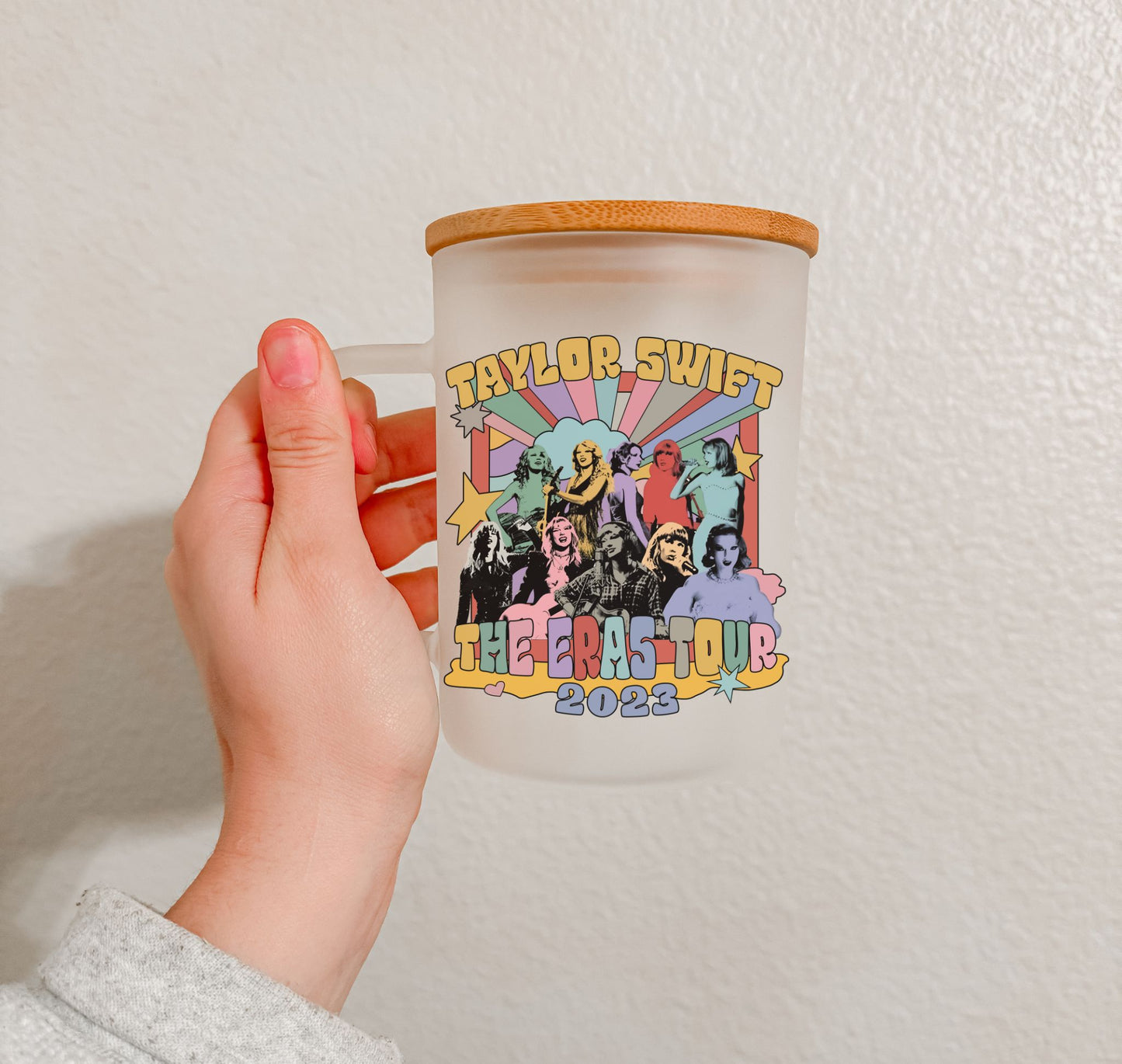 17 oz Frosted Glass Mug | TS Collection (27 Options)