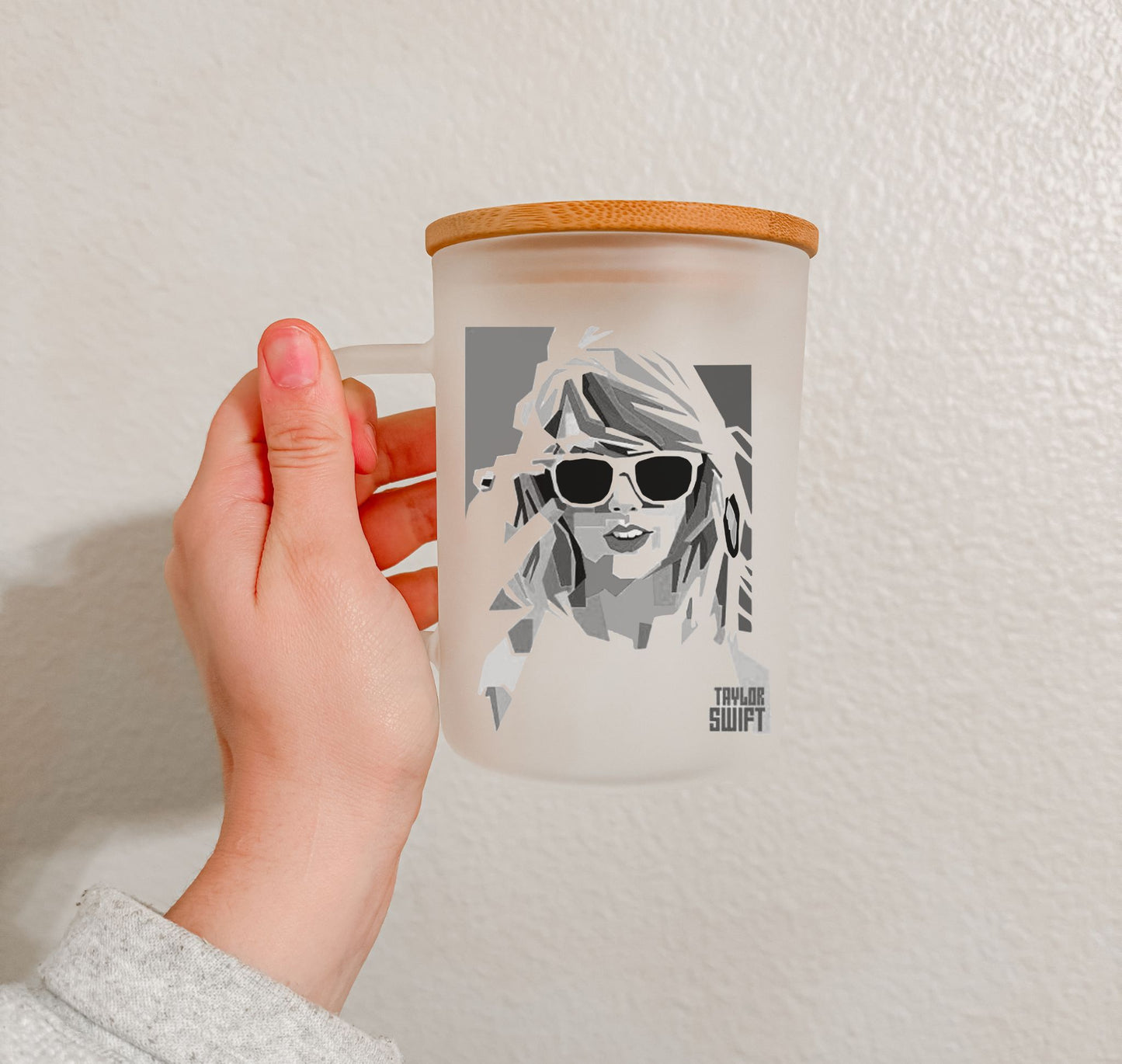 17 oz Frosted Glass Mug | TS Collection (27 Options)