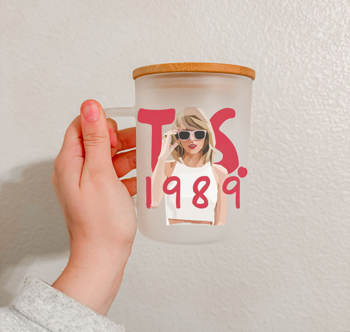 17 oz Frosted Glass Mug | TS Collection (27 Options)