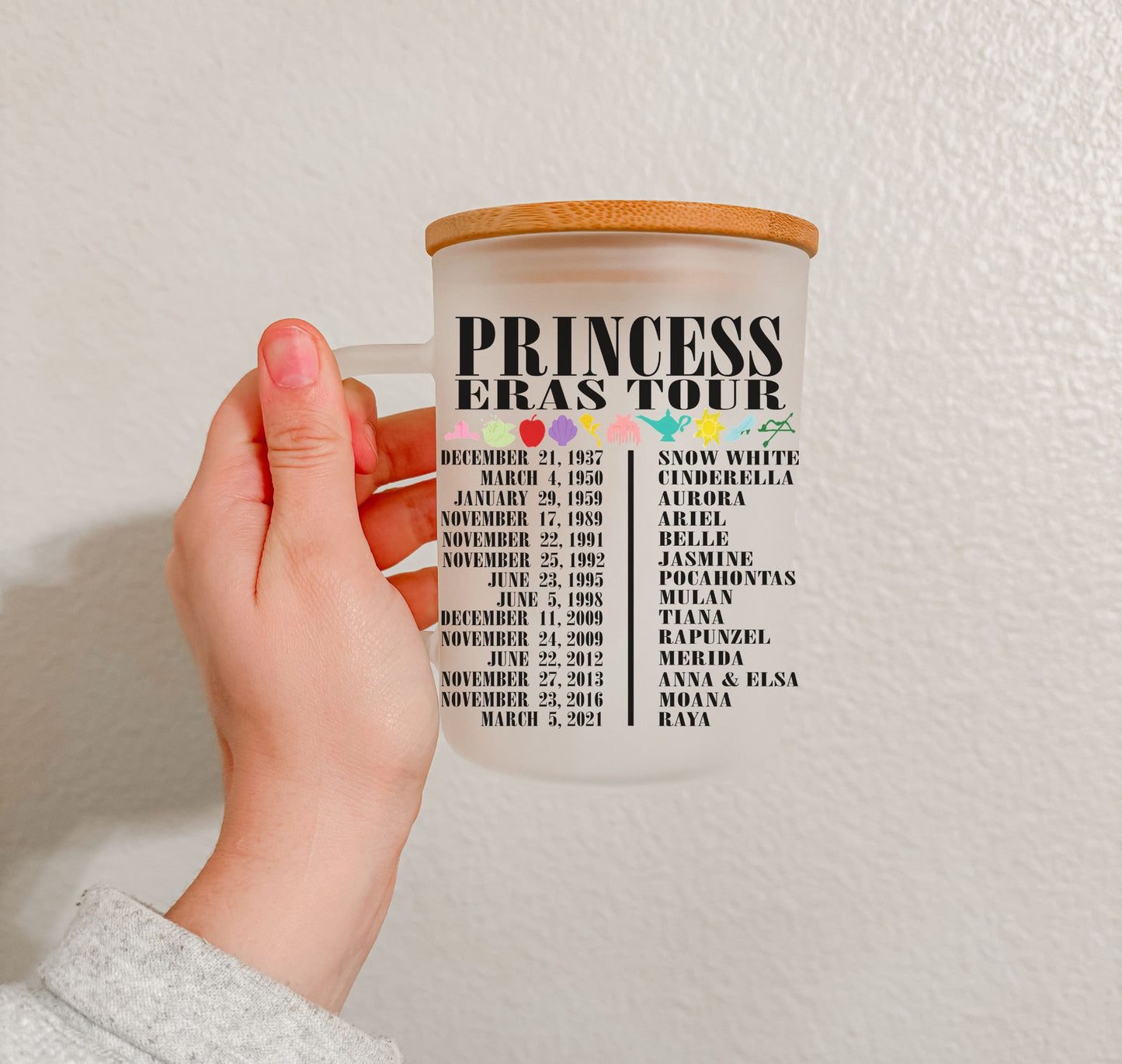 17 oz Frosted Glass Mug | TS Collection (27 Options)