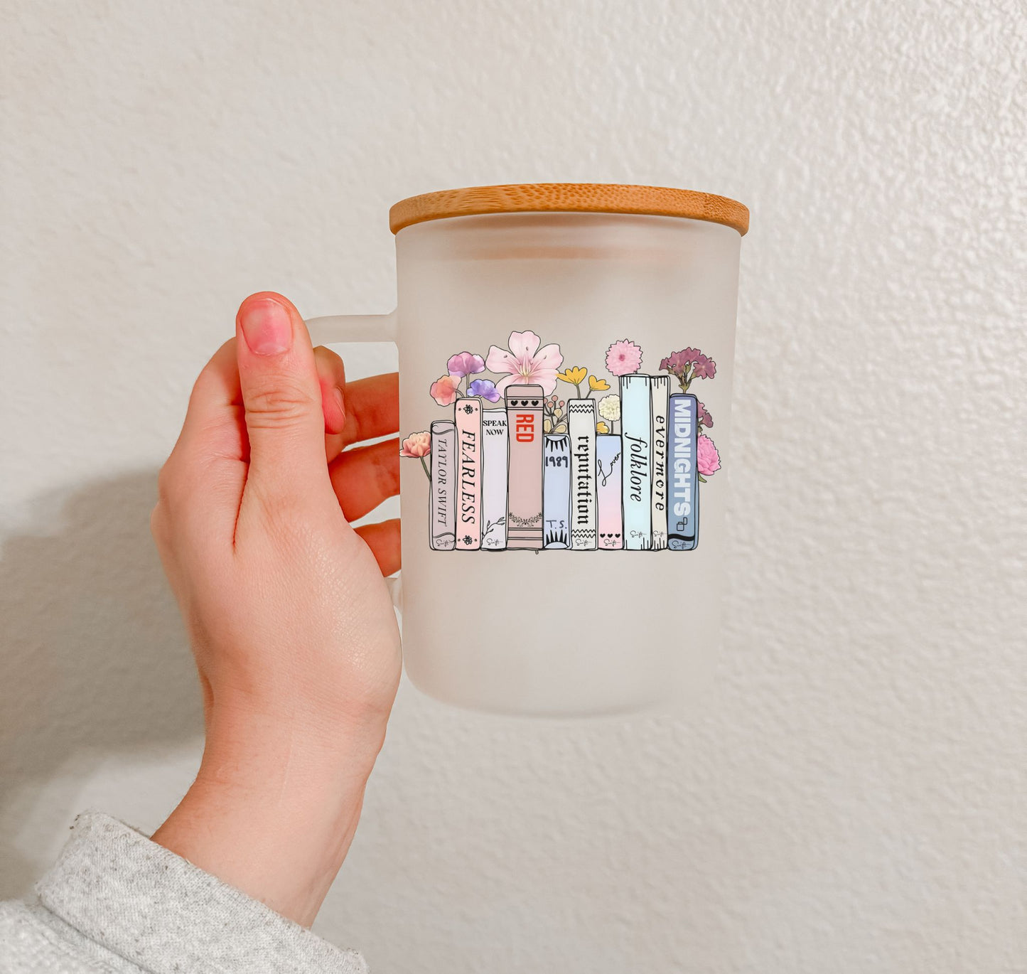 17 oz Frosted Glass Mug | TS Collection (27 Options)