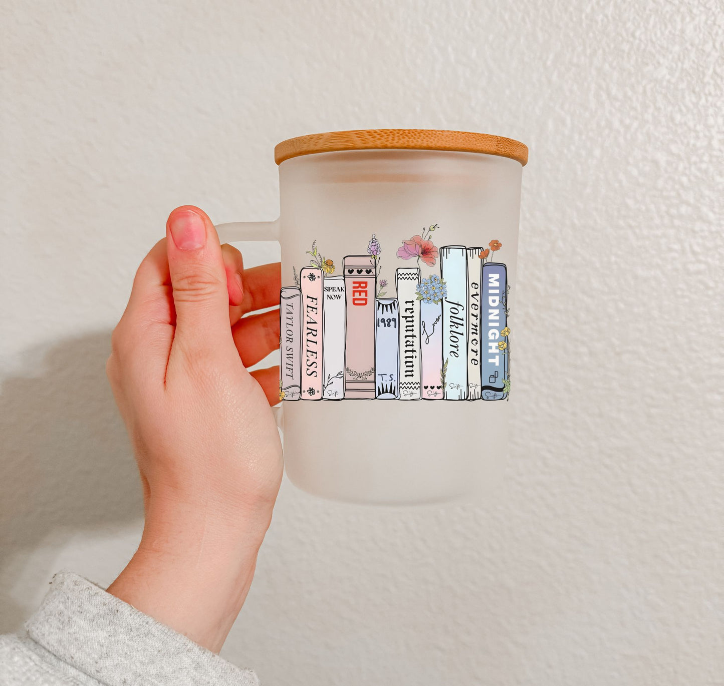 17 oz Frosted Glass Mug | TS Collection (27 Options)