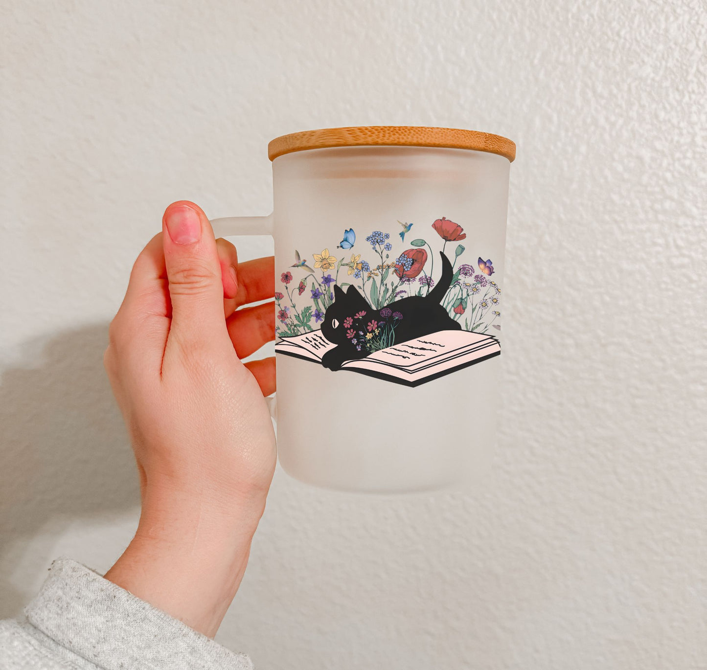 17 oz Frosted Glass Mug | TS Collection (27 Options)