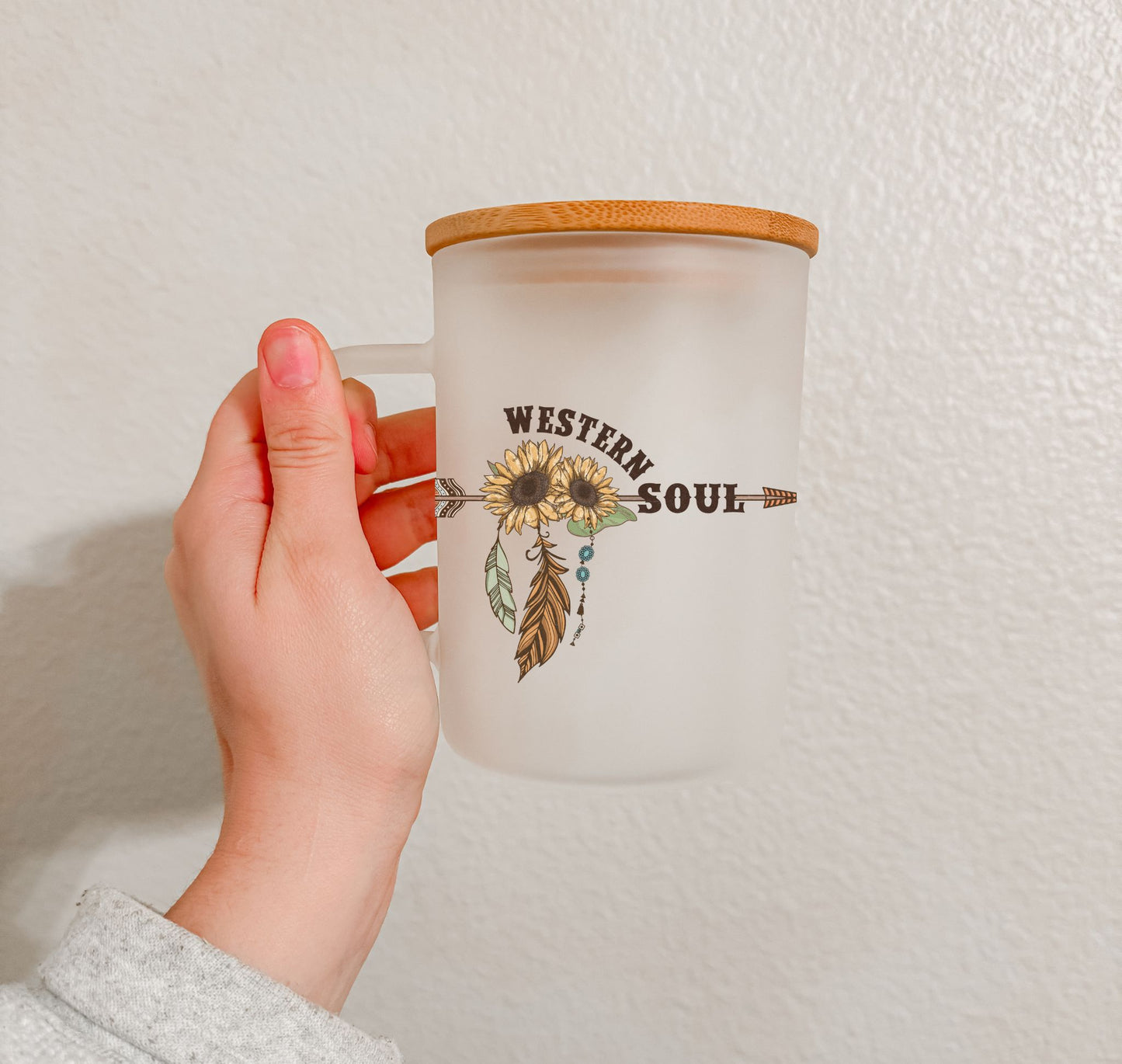 17 oz Frosted Glass Mug | Western Vibes (15 Options)