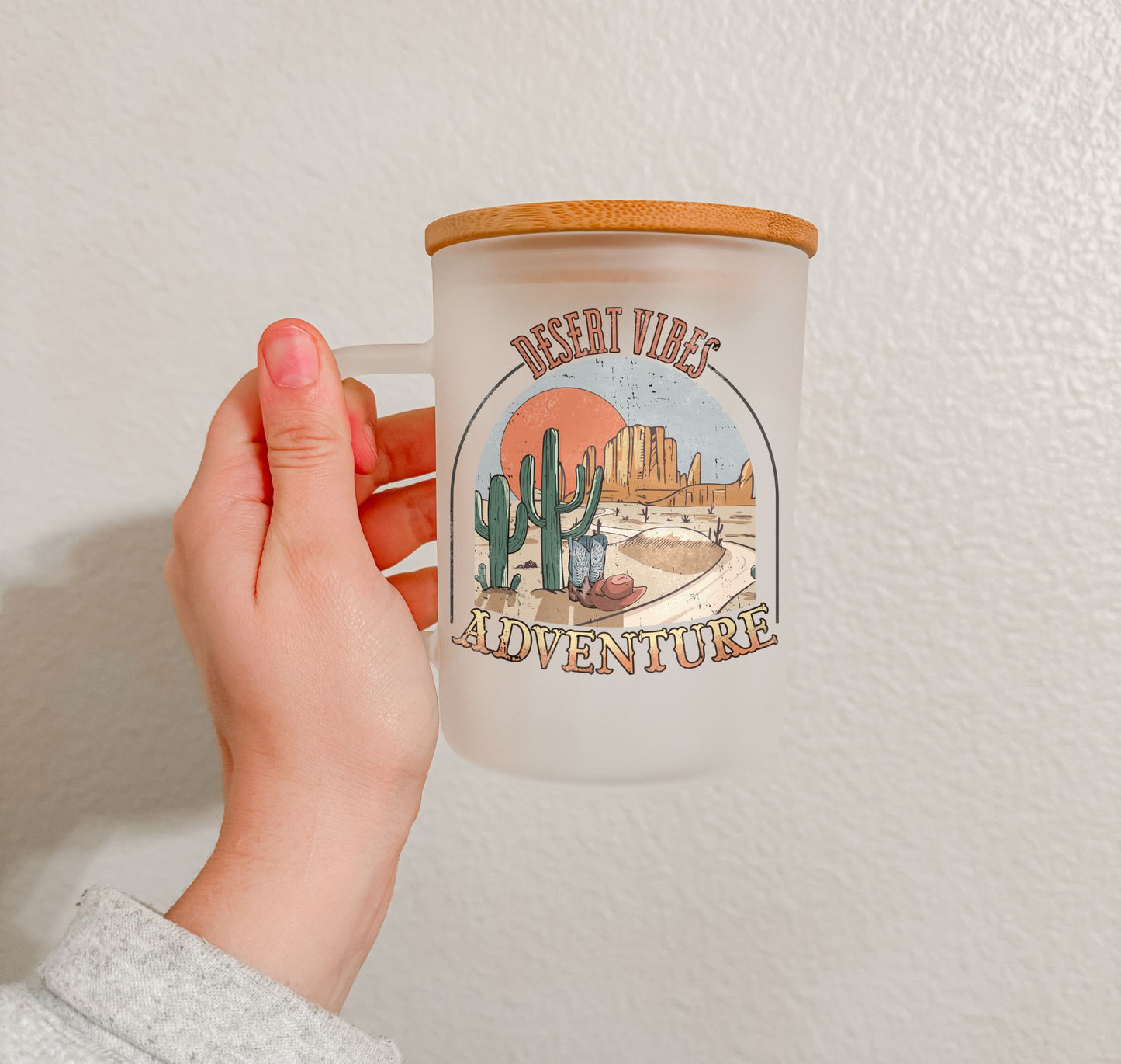 17 oz Frosted Glass Mug | Western Vibes (15 Options)