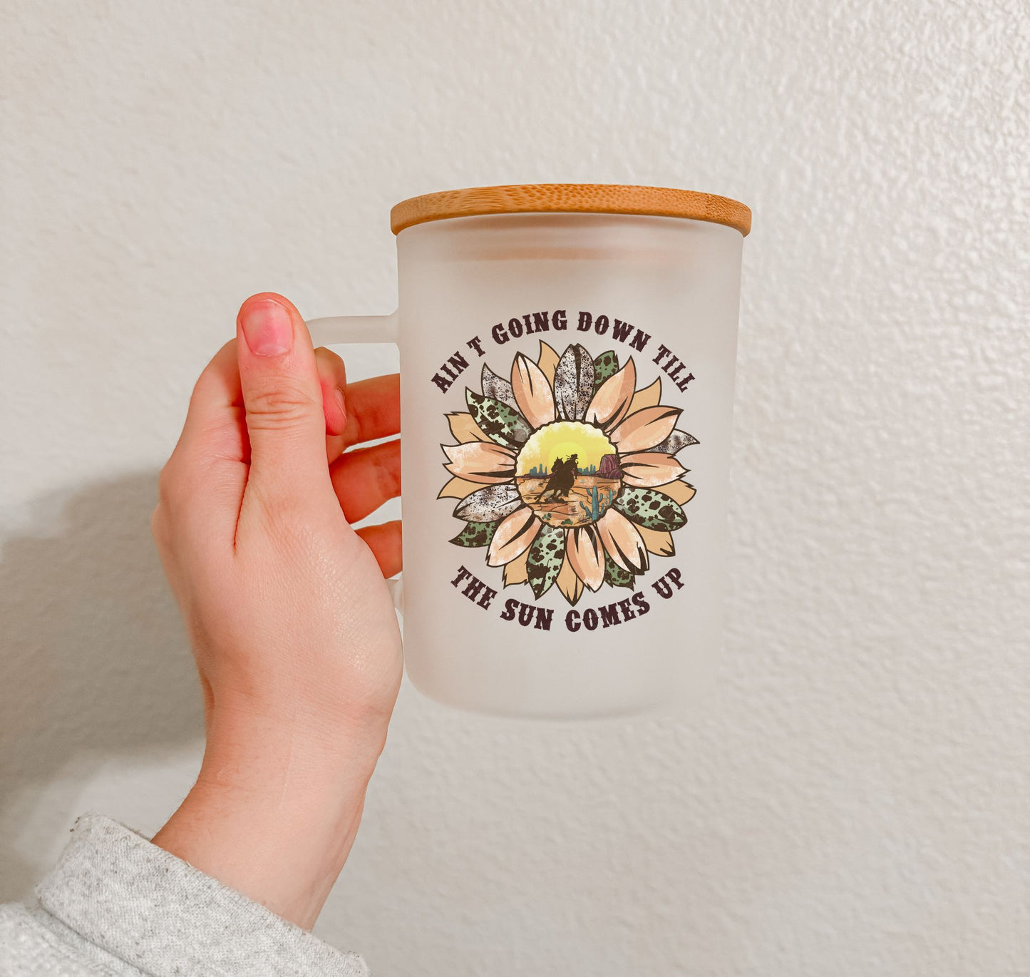 17 oz Frosted Glass Mug | Western Vibes (15 Options)