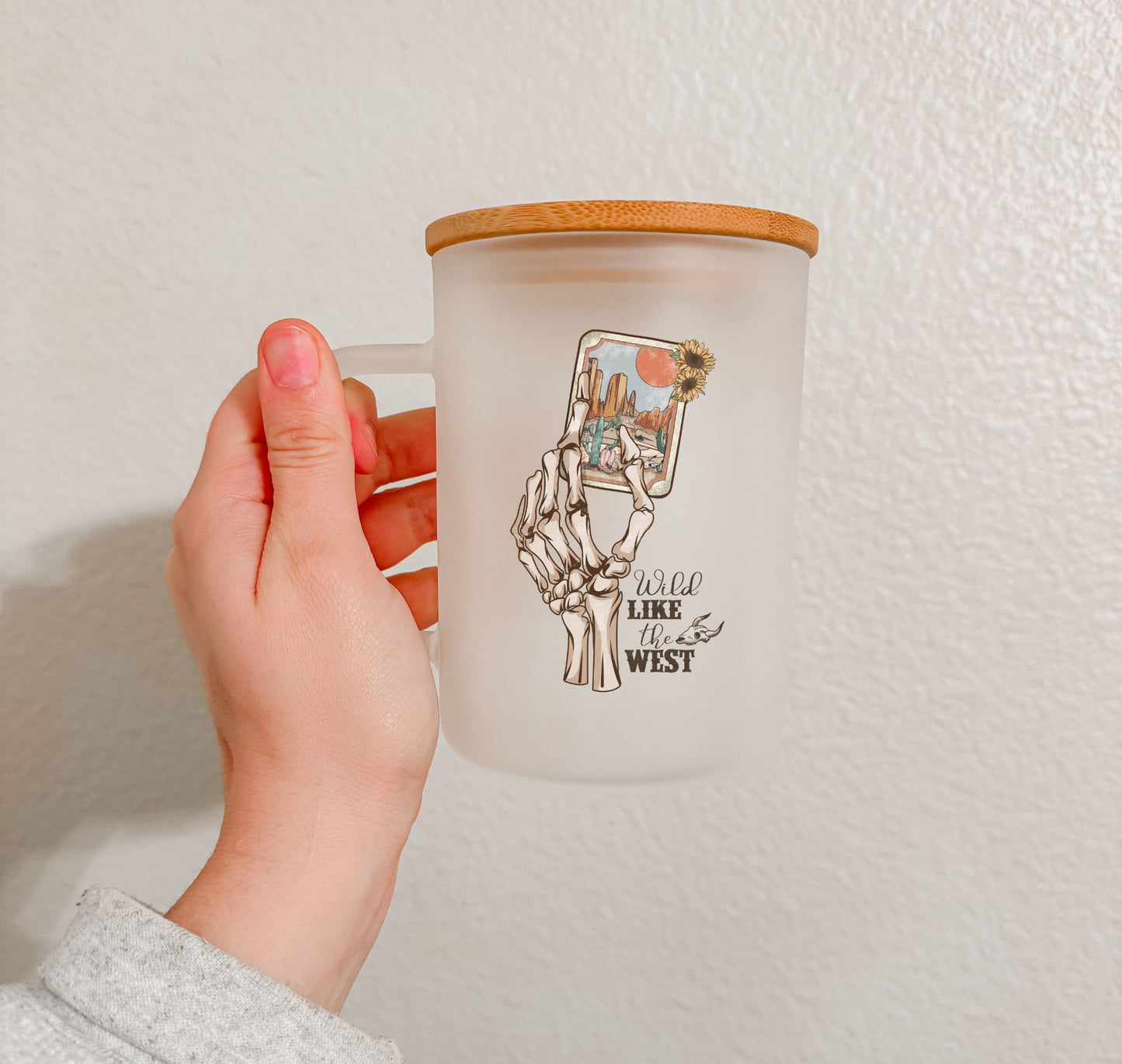 17 oz Frosted Glass Mug | Western Vibes (15 Options)