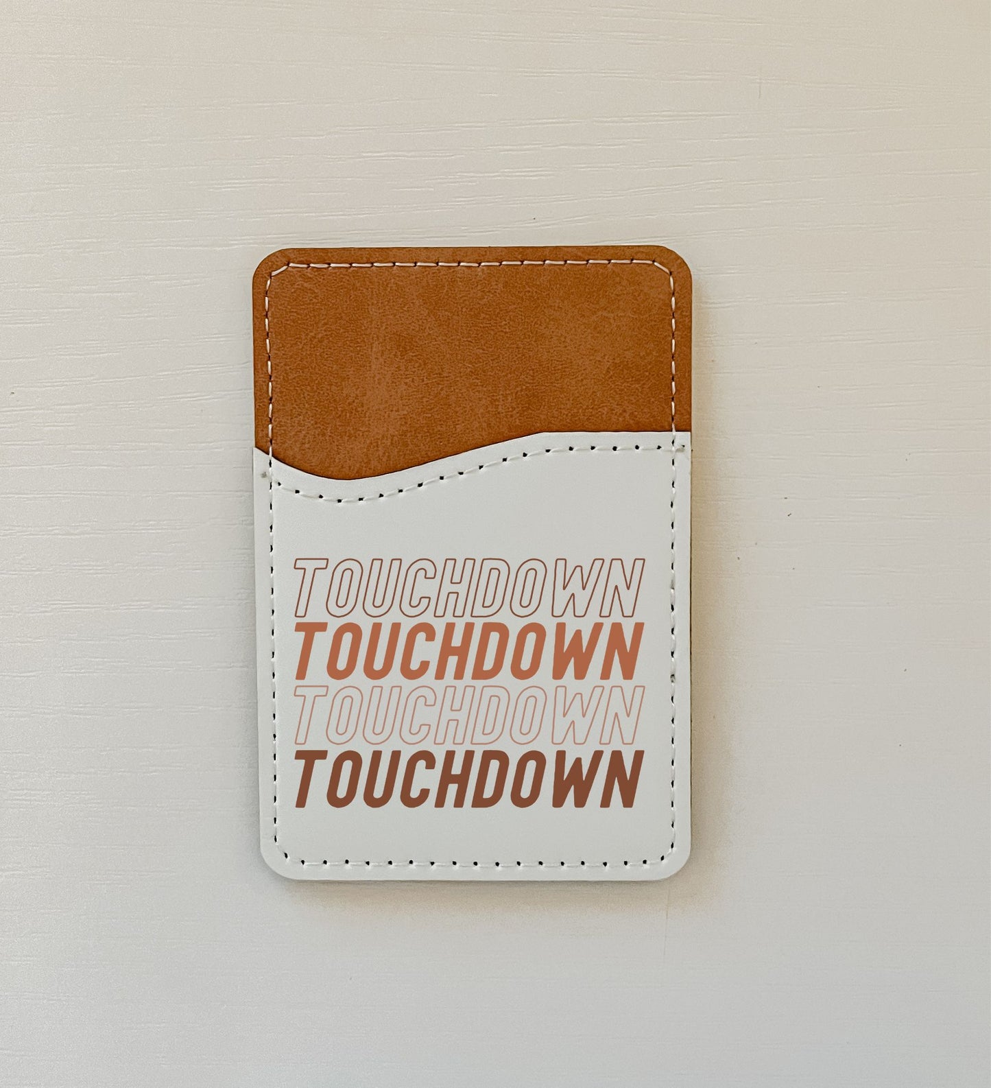 WS Football Vibes Leather Card Holder