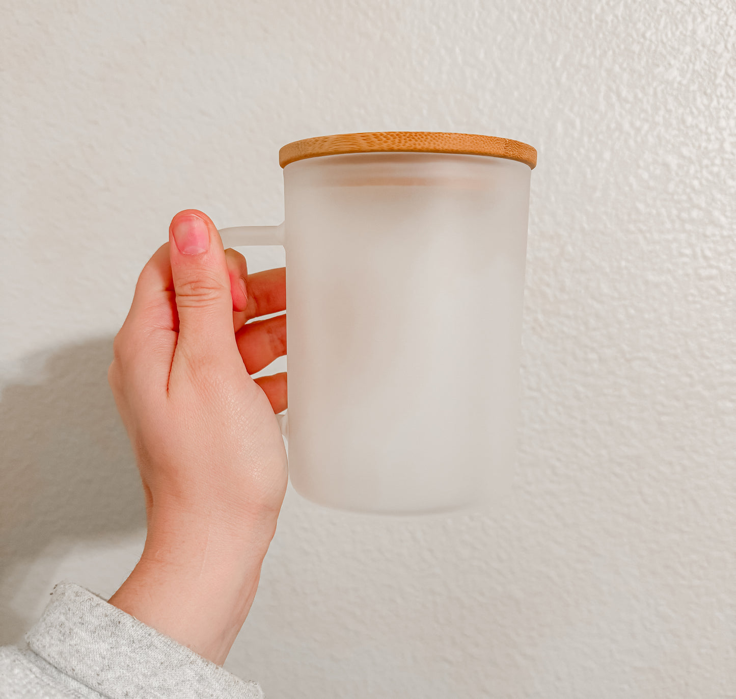 17 oz Frosted Glass Mug | Custom