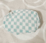 Small Checkered Cosmetic Bags