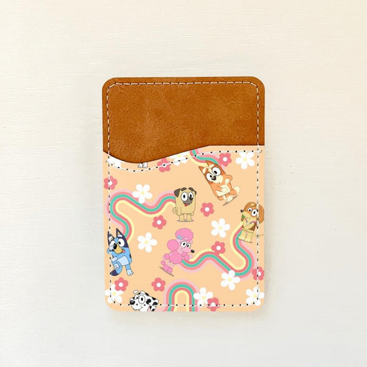 Spring Bluey Leather Card Holder (3 Options)