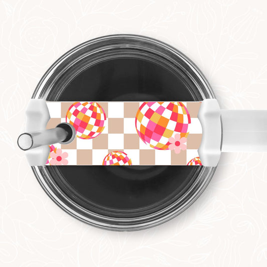 Tumbler Topper | Checkered Disco (2 Options)