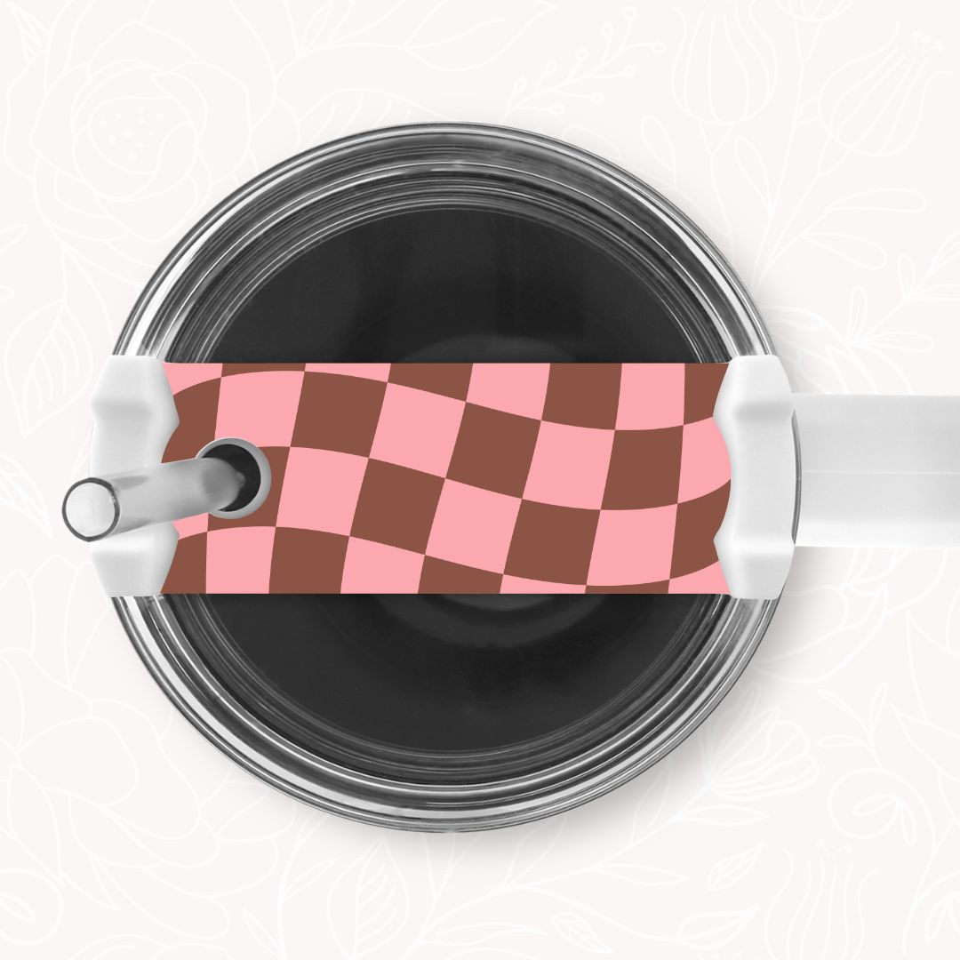 Tumbler Topper | Wavy Checkered (9 Options)