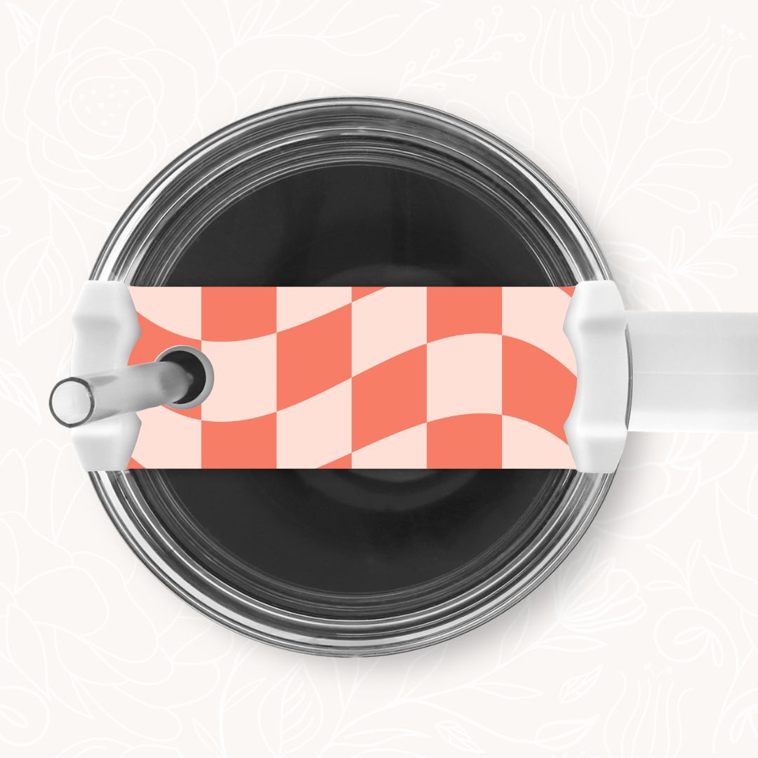 Tumbler Topper | Wavy Checkered (9 Options)
