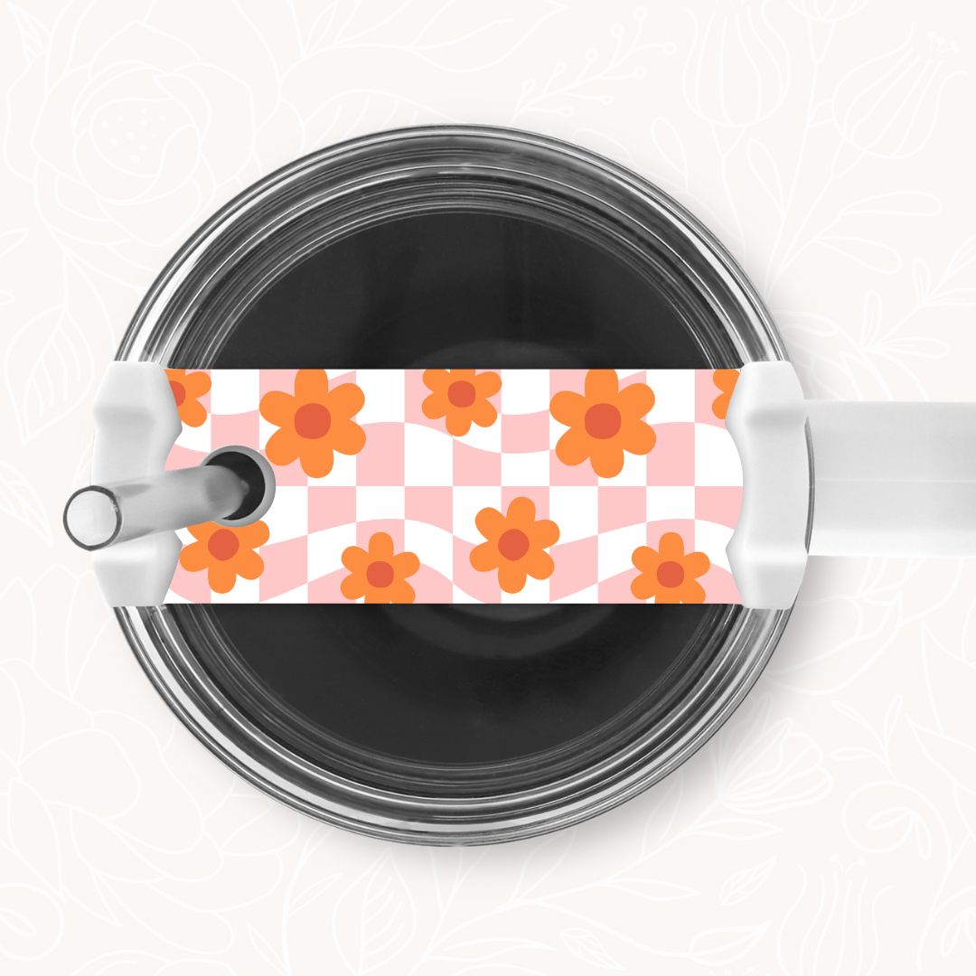 Tumbler Topper | Wavy Checkered (9 Options)