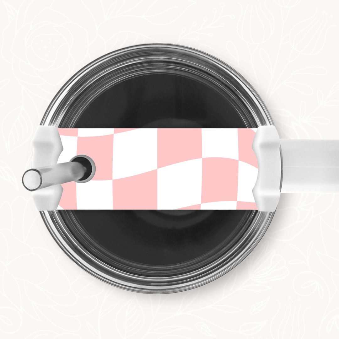 Tumbler Topper | Wavy Checkered (9 Options)