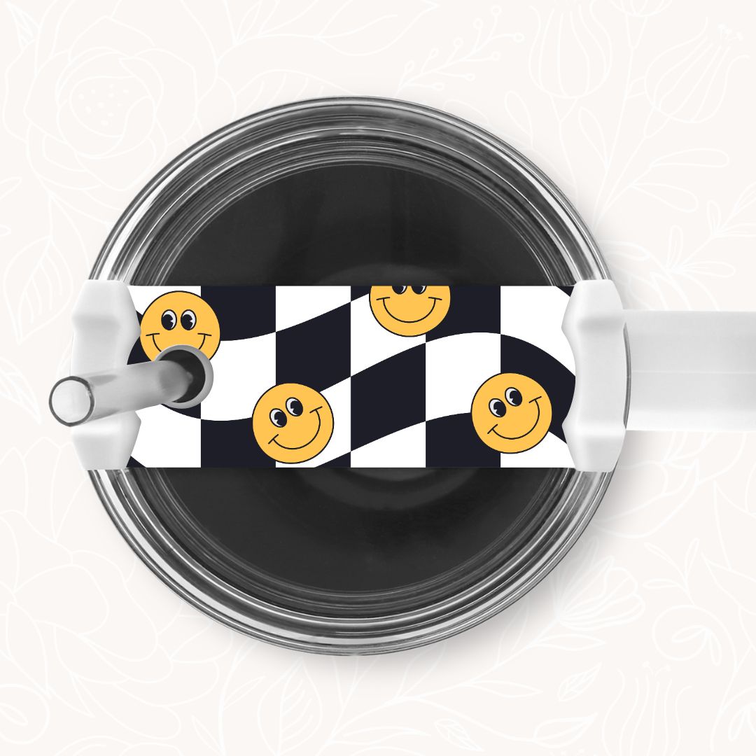 Tumbler Topper | Wavy Checkered (9 Options)