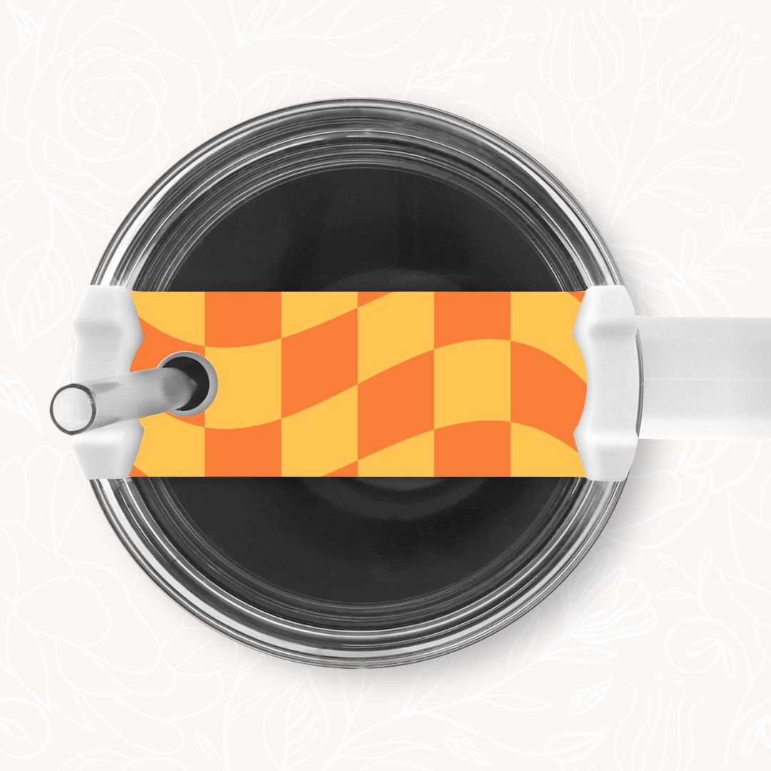 Tumbler Topper | Wavy Checkered (9 Options)