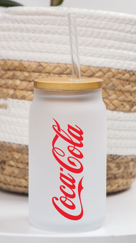 16 oz Frosted Glass Can | Soda (6 Options)