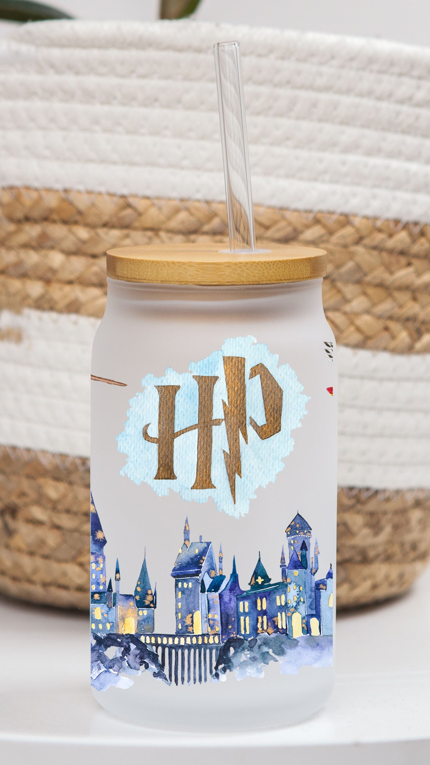 16oz Frosted Glass Can | HP Scene