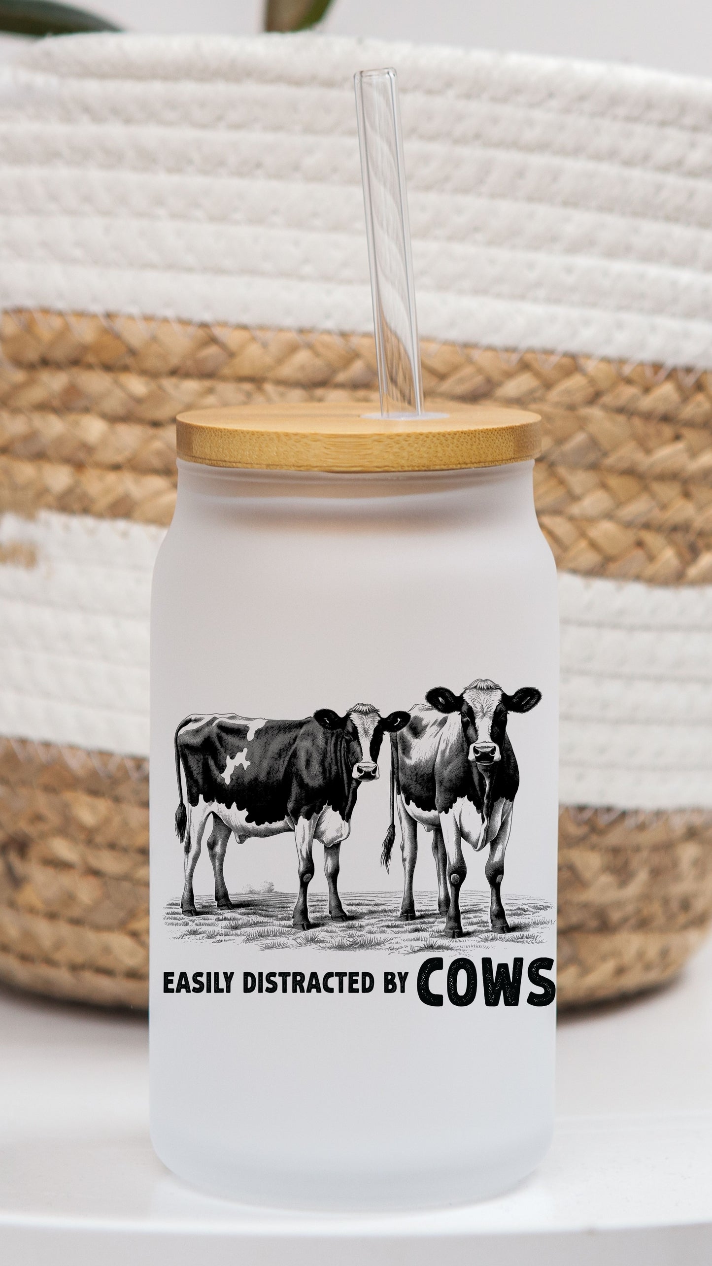 16 oz Frosted Glass Can | Farmer Vibes (10 Options)