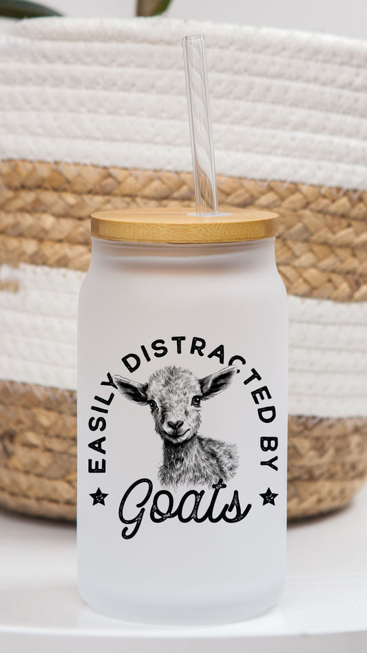 16 oz Frosted Glass Can | Farmer Vibes (10 Options)