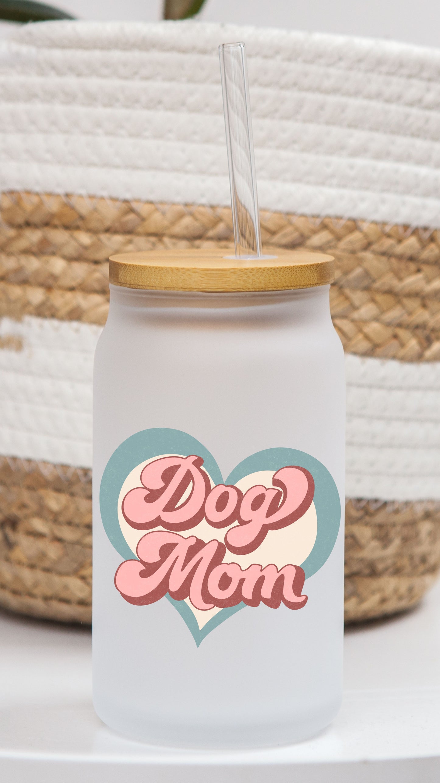 16 oz Frosted Glass Can | Dog Lover (9 Options)