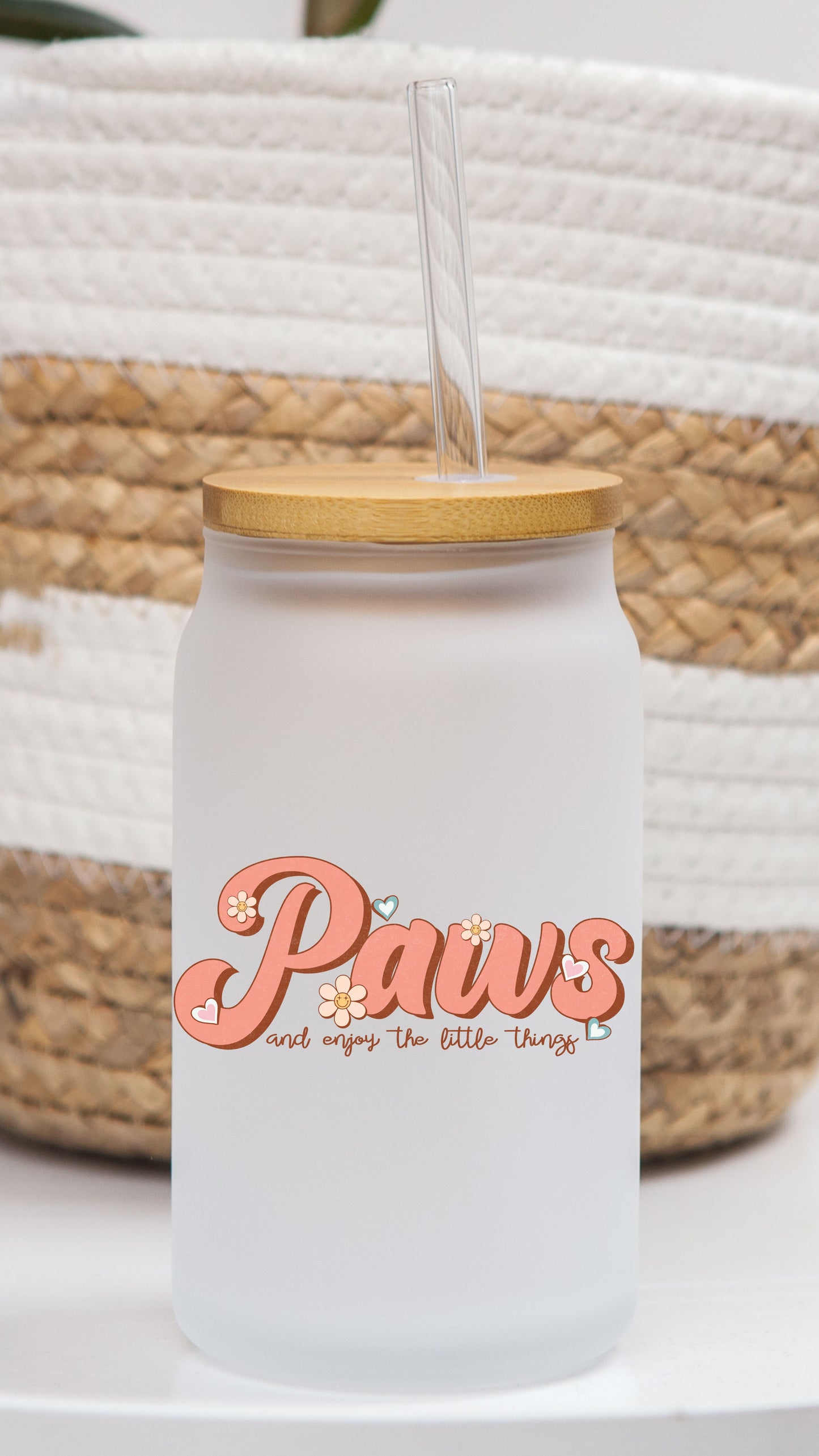 16 oz Frosted Glass Can | Dog Lover (9 Options)