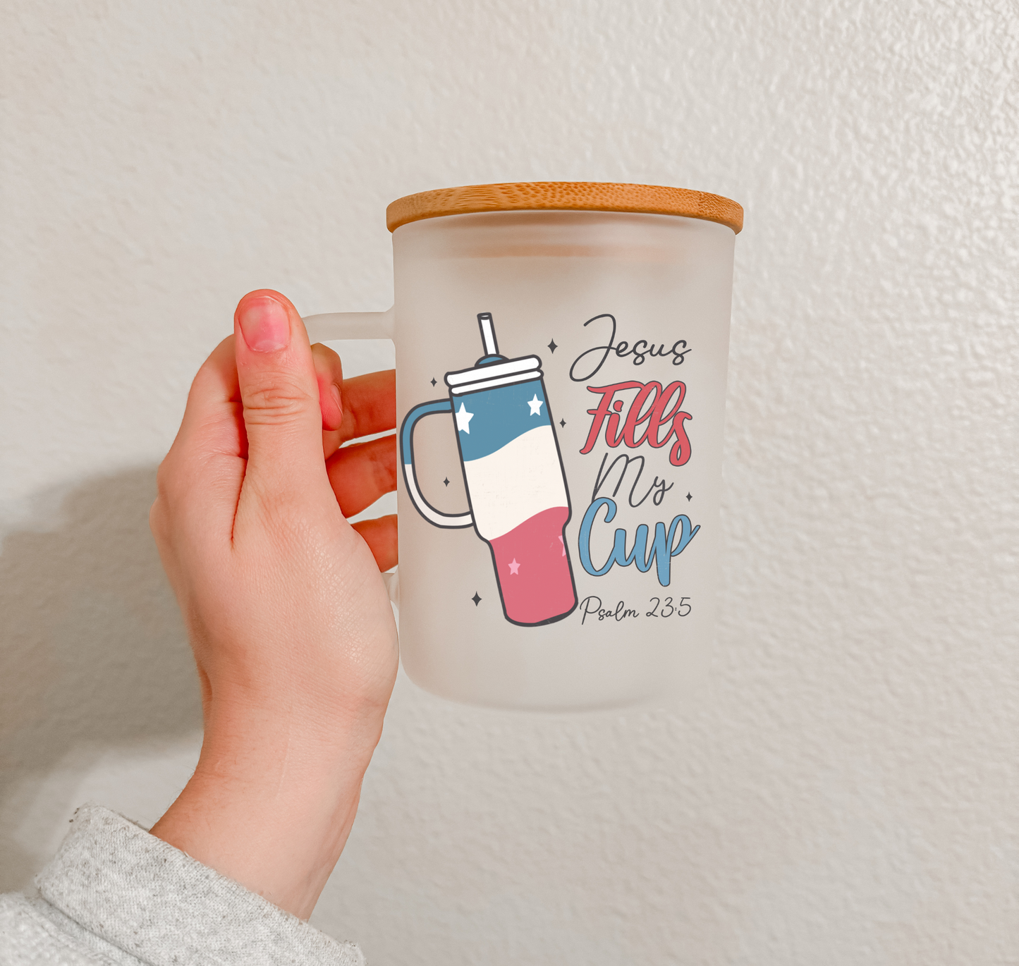 17 oz Frosted Glass Mug | Independence Vibes (15 Options)