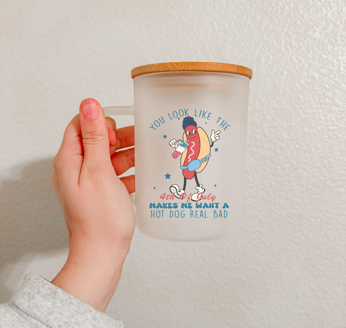 17 oz Frosted Glass Mug | Independence Vibes (15 Options)