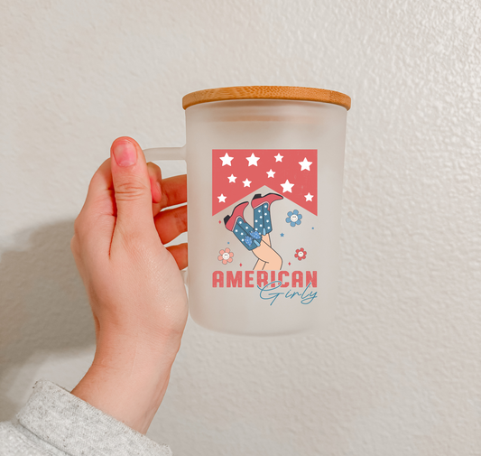 17 oz Frosted Glass Mug | Independence Vibes (15 Options)