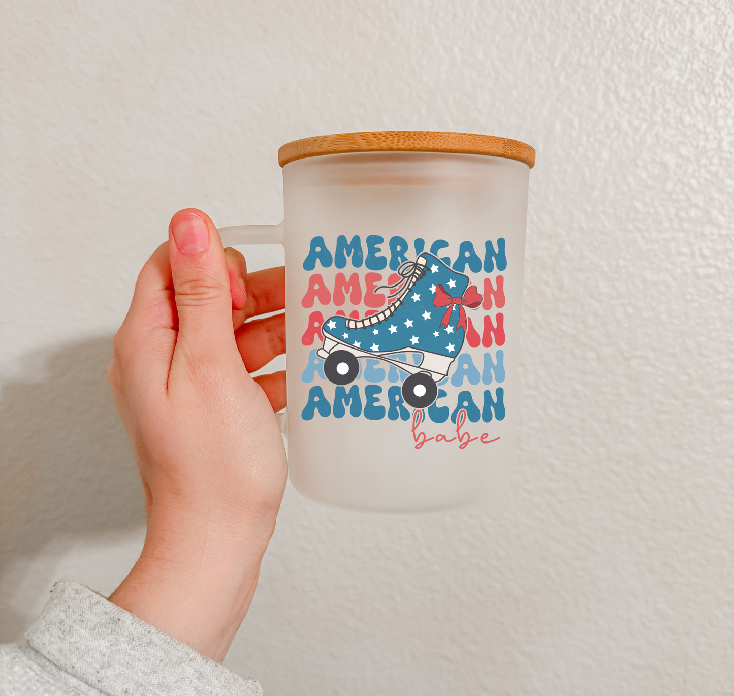 17 oz Frosted Glass Mug | Independence Vibes (15 Options)