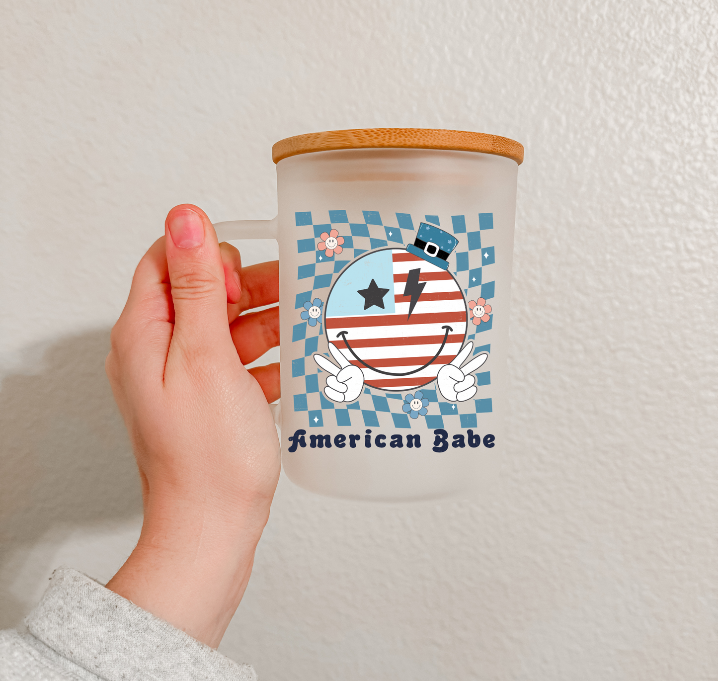 17 oz Frosted Glass Mug | Independence Vibes (15 Options)