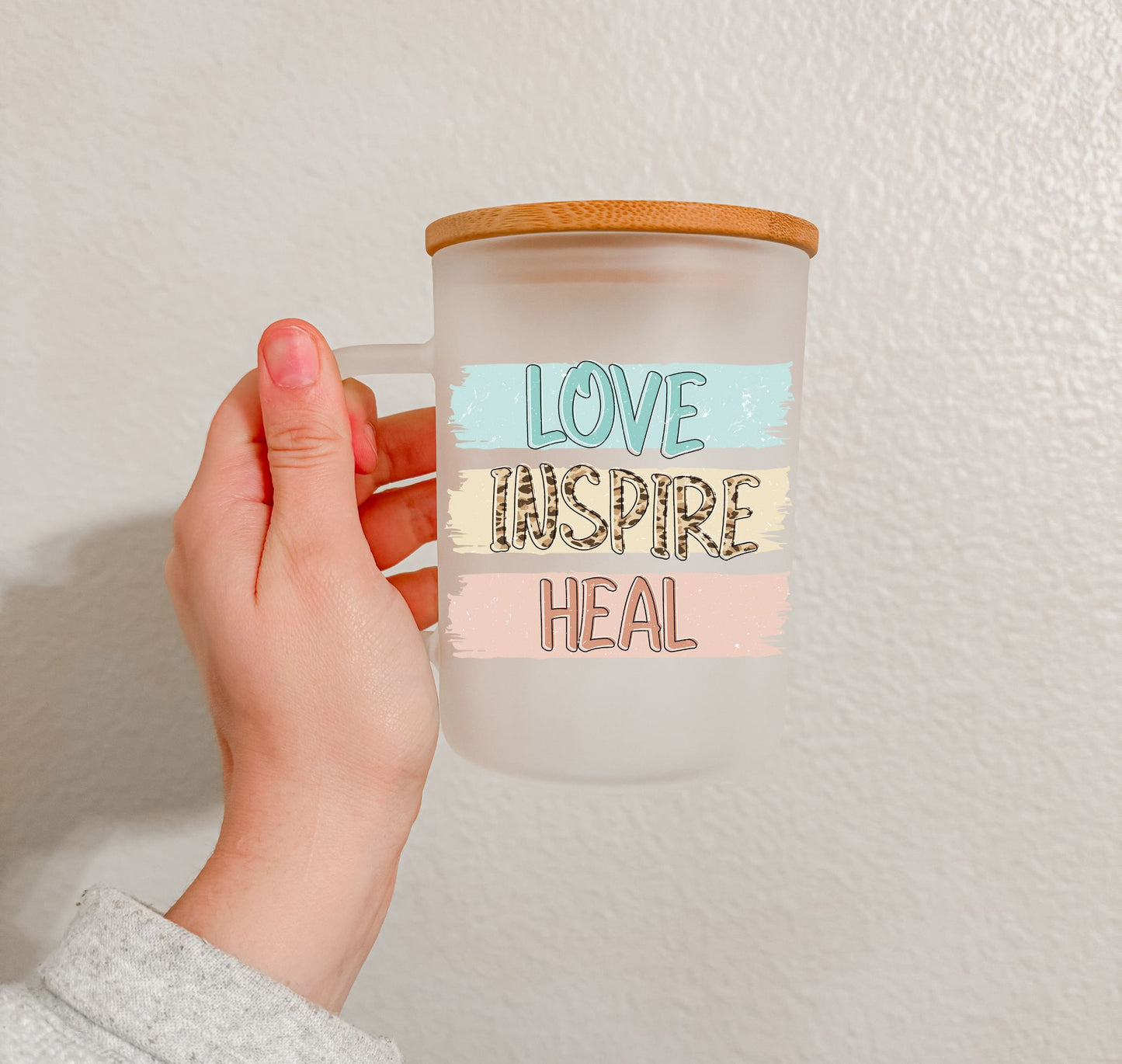 17 oz Frosted Glass Mug | Printed Nurse (9 Options)