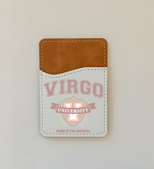 Zodiac University Leather Card Holder