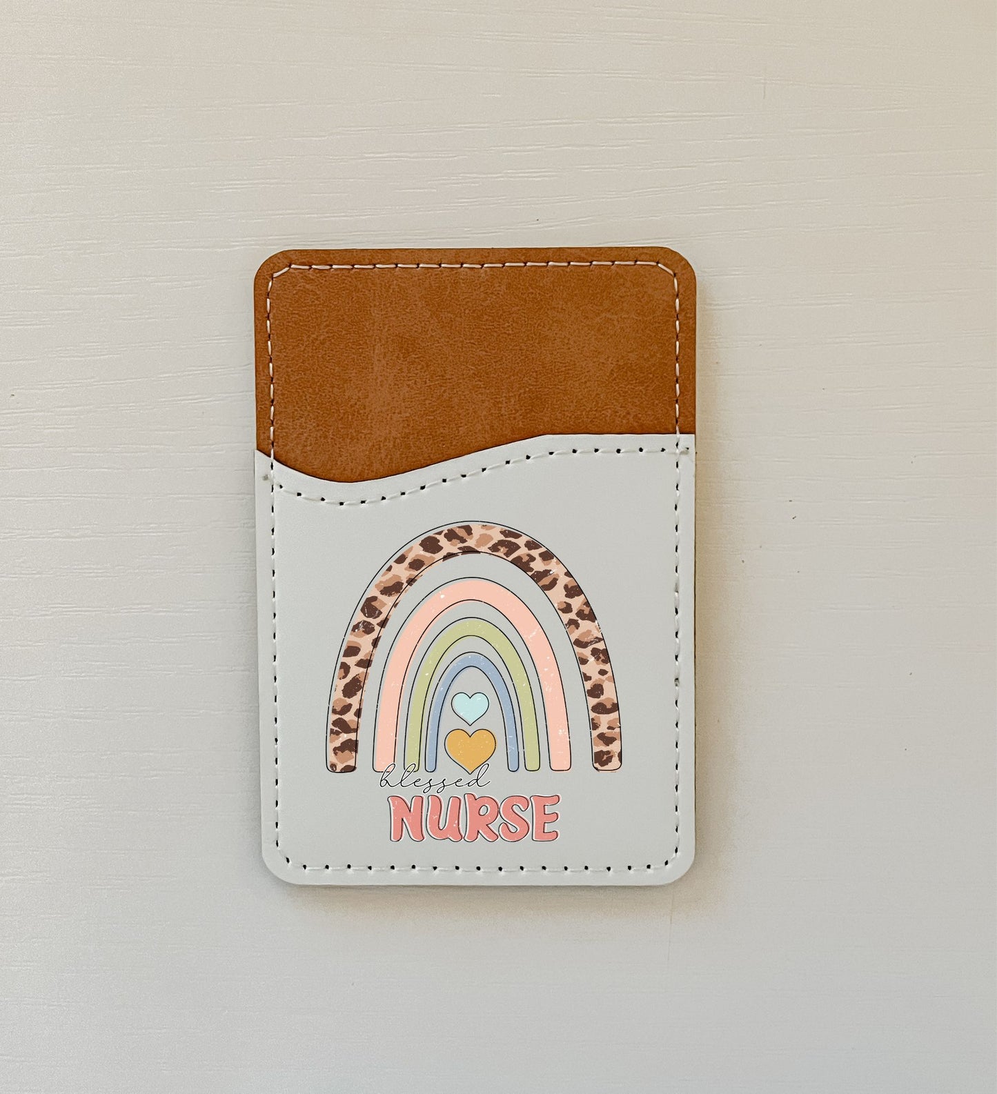 Cheetah Nurse Leather Card Holder (9 Options)