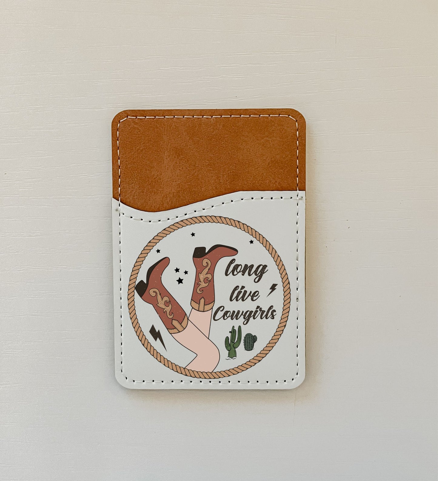 Aesthetic Cowgirl Leather Card Holder (10 Options)