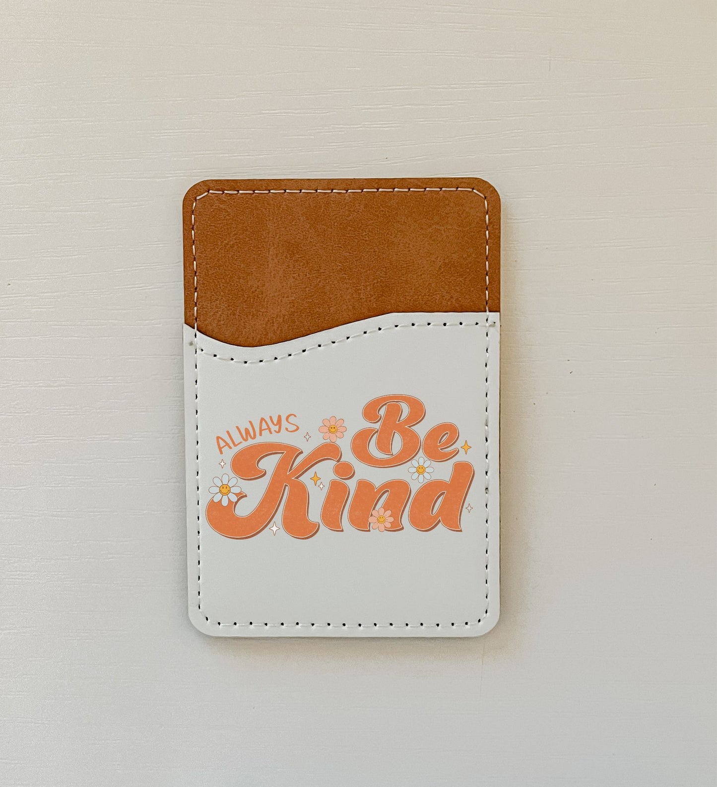 Groovy Kindness Leather Card Holder (8 Options)